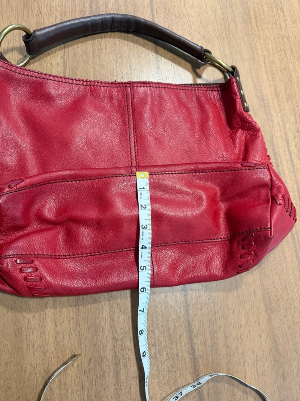 Lucky brand - Whipstitch Red hobo purse - Picture 8 of 16
